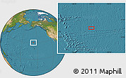 Satellite Location Map of the area around 30° 13' 46" N, 157° 10' 30" W
