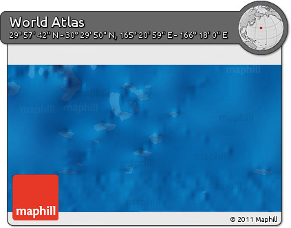 Physical 3D Map of the Area around 30° 13' 46" N, 165° 49' 29" E