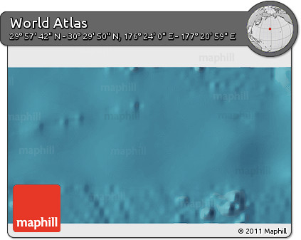 Satellite 3D Map of the Area around 30° 13' 46" N, 176° 52' 30" E