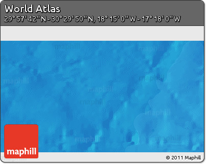 Political 3D Map of the Area around 30° 13' 46" N, 17° 46' 29" W