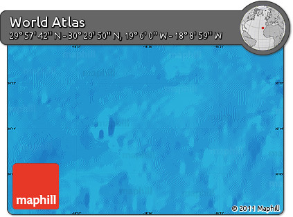 Physical Map of the Area around 30°&nbsp;13'&nbsp;46"&nbsp;N,&nbsp;18°&nbsp;37'&nbsp;30"&nbsp;W
