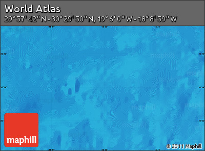 Physical Map of the Area around 30°&nbsp;13'&nbsp;46"&nbsp;N,&nbsp;18°&nbsp;37'&nbsp;30"&nbsp;W