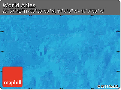 Physical Map of the Area around 30°&nbsp;13'&nbsp;46"&nbsp;N,&nbsp;18°&nbsp;37'&nbsp;30"&nbsp;W