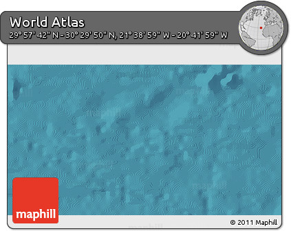 Satellite 3D Map of the Area around 30° 13' 46" N, 21° 10' 29" W
