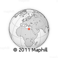 Outline Map of the Area around 30° 13' 46" N, 24° 43' 30" E, rectangular outline