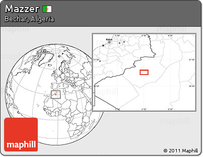 Blank Location Map of Mazzer