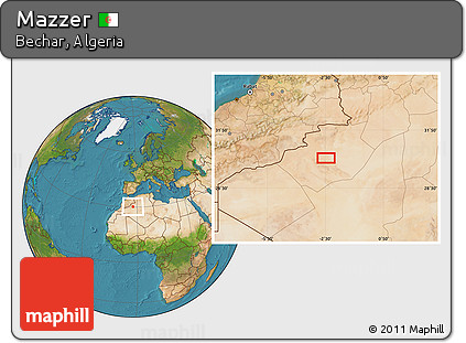 Satellite Location Map of Mazzer