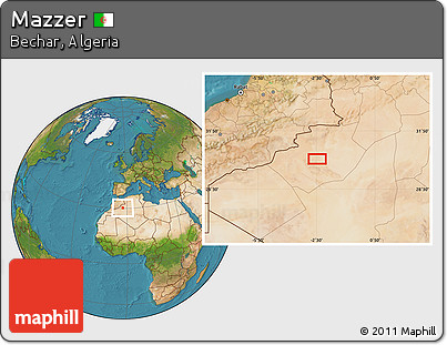 Satellite Location Map of Mazzer