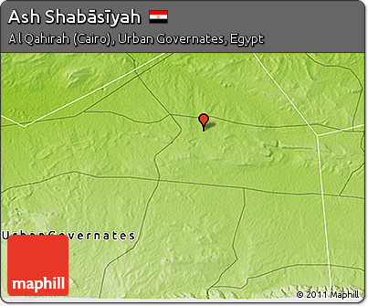 Physical 3D Map of Ash Shabāsīyah