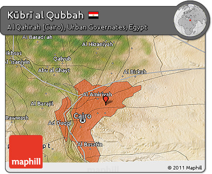 Satellite 3D Map of Kūbrī Al Qubbah