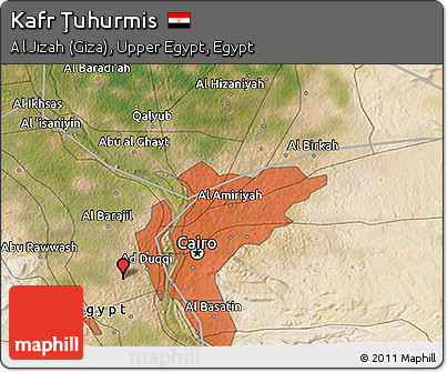 Satellite 3D Map of Kafr Ţuhurmis