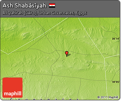 Physical Map of Ash Shabāsīyah