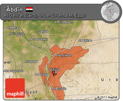 Satellite Map of `Ābdīn