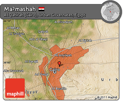 Satellite Map of Maḩmashah