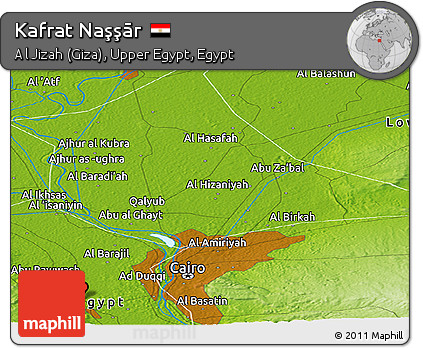 Physical Panoramic Map of Kafrat Naşşār