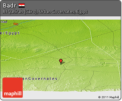 Physical Panoramic Map of Badr