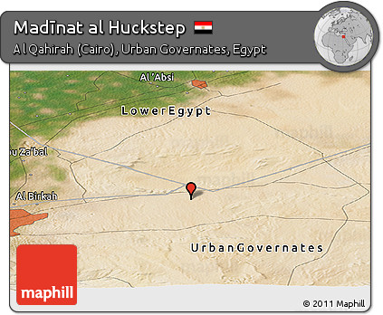 Satellite Panoramic Map of Madīnat Al Huckstep