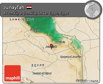Satellite 3D Map of Junayfah