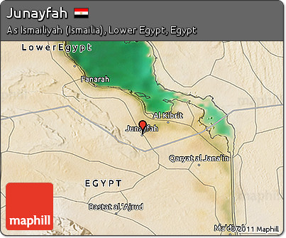 Satellite 3D Map of Junayfah