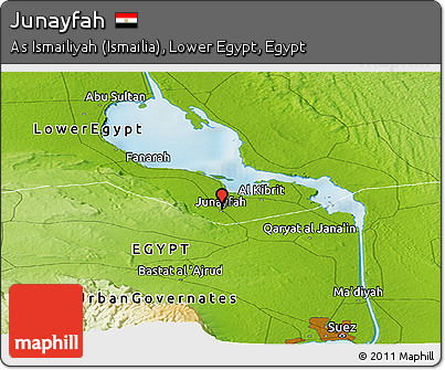 Physical Panoramic Map of Junayfah
