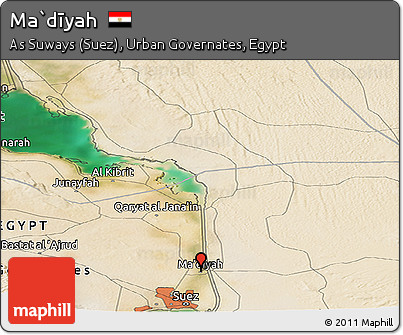 Satellite Panoramic Map of Ma`dīyah