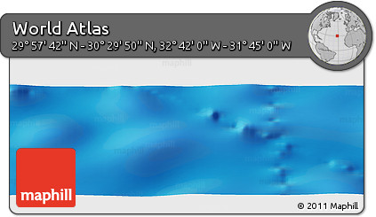 Physical Panoramic Map of the Area around 30° 13' 46" N, 32° 13' 30" W