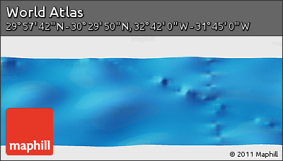 Physical Panoramic Map of the Area around 30° 13' 46" N, 32° 13' 30" W