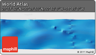 Physical Panoramic Map of the Area around 30° 13' 46" N, 32° 13' 30" W