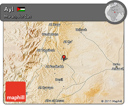 Satellite 3D Map of Ayl