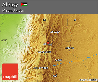 Physical Map of Al Ḩayy