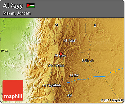 Physical Map of Al Ḩayy