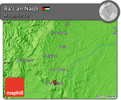 Political Map of Ra's An Naqb
