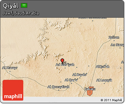 Satellite 3D Map of Qiyāl