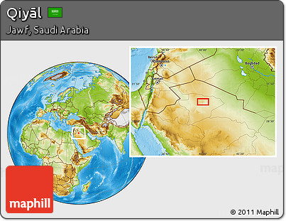 Physical Location Map of Qiyāl
