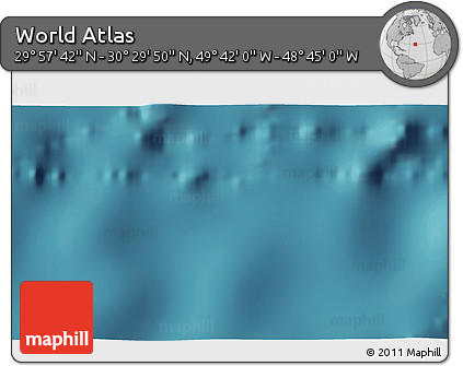 Satellite 3D Map of the Area around 30° 13' 46" N, 49° 13' 30" W
