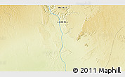 Physical 3D Map of the area around 30° 13' 46" N, 4° 10' 30" W