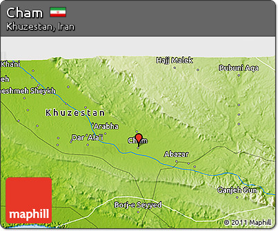 Physical 3D Map of Cham