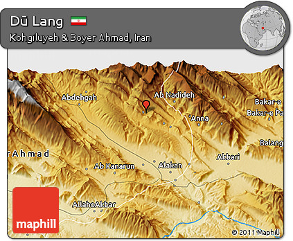 Physical 3D Map of Dū Lang