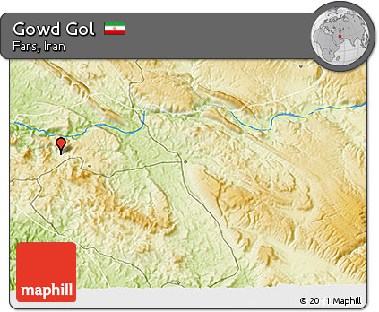 Physical 3D Map of Gowd Gol