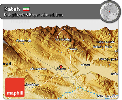 Physical 3D Map of Kateh