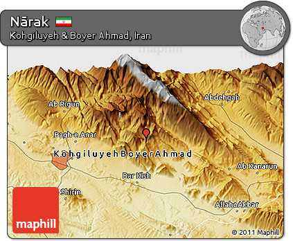 Physical 3D Map of Nārak