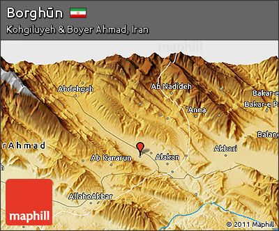 Physical 3D Map of Borghūn