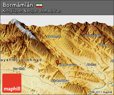 Physical 3D Map of Bormāmīān