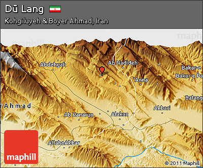 Physical 3D Map of Dū Lang