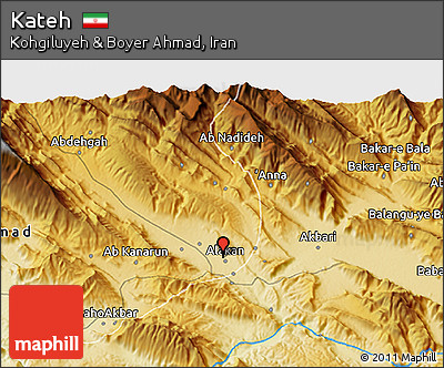 Physical 3D Map of Kateh