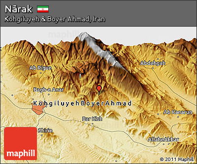 Physical 3D Map of Nārak