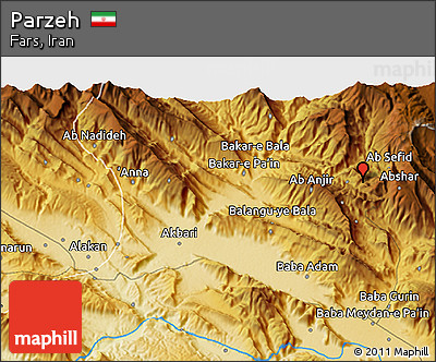Physical 3D Map of Parzeh