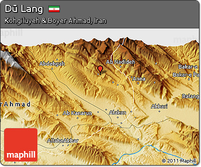 Physical 3D Map of Dū Lang