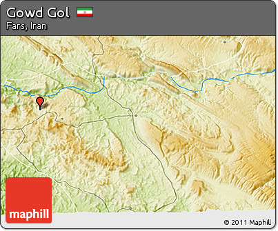 Physical 3D Map of Gowd Gol