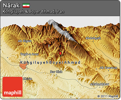 Physical 3D Map of Nārak